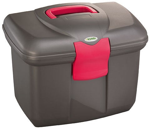 Cassetta pulizia Roma nero/rosa Kerbl